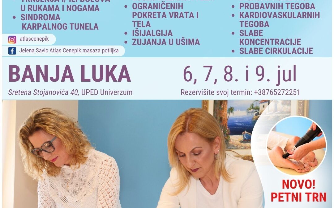 Masaža atlasa BANJA LUKA 6 – 9. jul 2023.