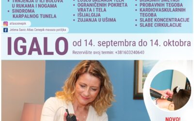 Masaža atlasa IGALO od 14. septembra do 14. oktobra 2023.